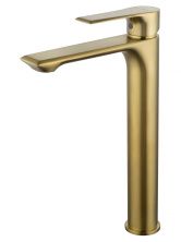 Смеситель для раковины высокий WONZON & WOGHAND BRILLIANT, Брашированное золото (WW-88019079-BG)