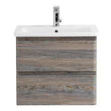 BelBagno Тумба с раковиной ALBANO-CER 50 см, подвесная Pino Scania, белая раковина