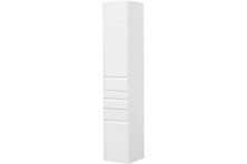 Aquanet Пенал Палермо 35 см, L белый глянец