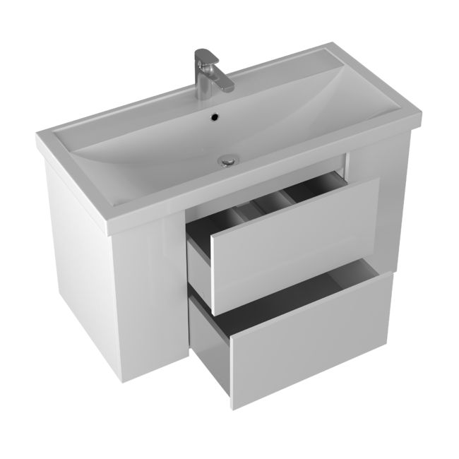 Приобрести briz тумба напольная ricci 100 см, белая, т8-100