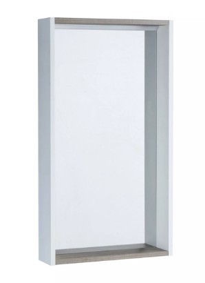 Приобрести зеркало шкаф акватон белла 46 см, с освещением, белое дерево