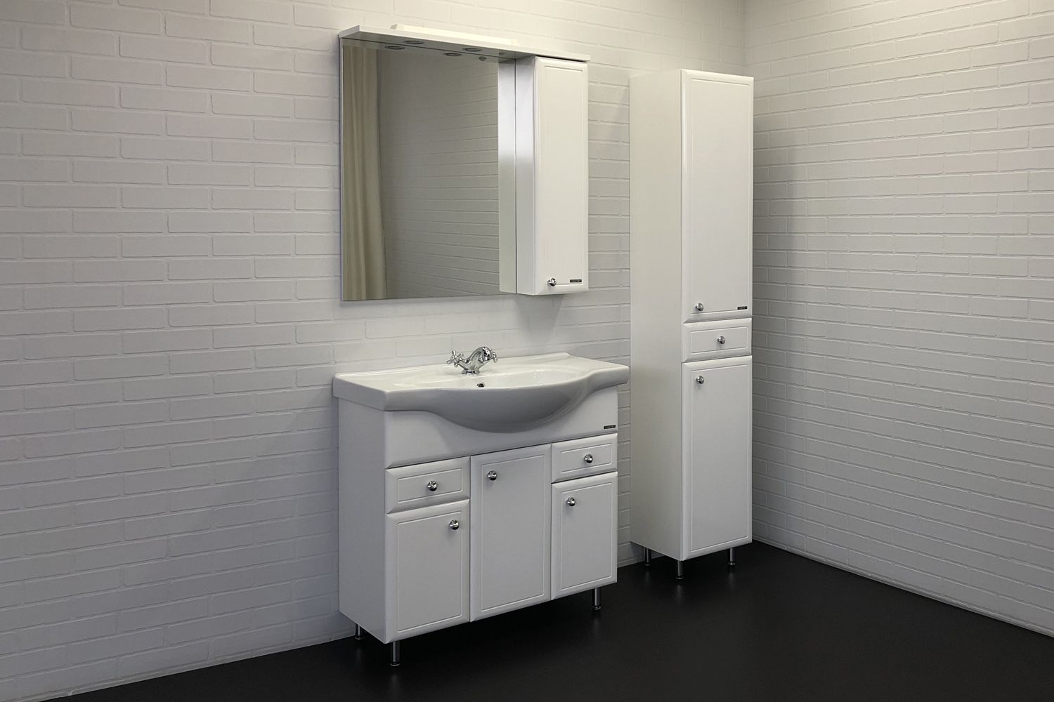 Приобрести сomforty пенал "сочи-35" белый глянец