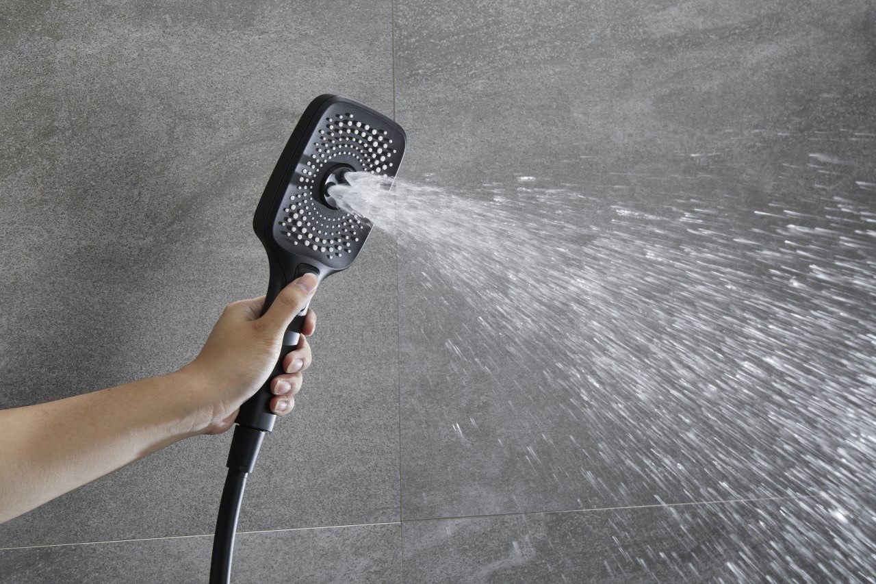 Приобрести savol душевая система d 300мм, прямоугольная, черный матовый sk-h3145h