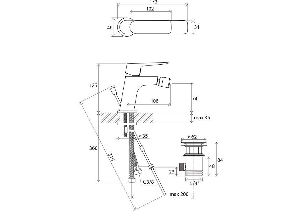 Приобрести смеситель для биде ravak classic сl 055.00 x070082