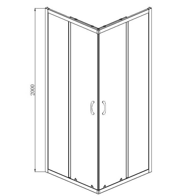 Приобрести душевое ограждение azario milton 100х100 см, черное 6мм, прозрачное стекло