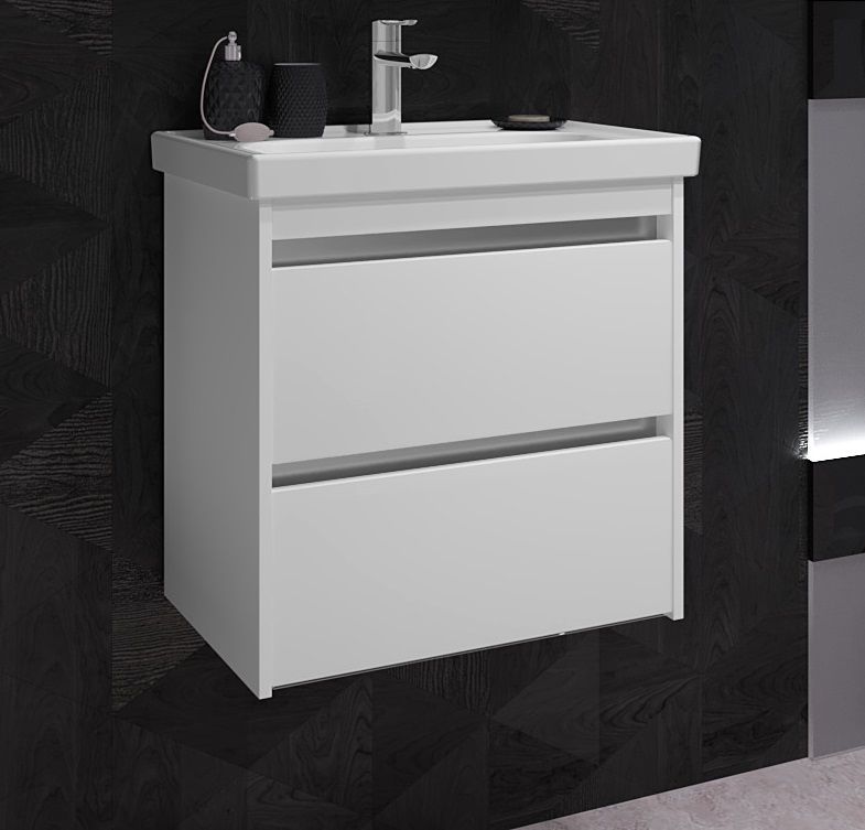 Приобрести opadiris тумба подвесная с раковиной фреш 60 см, белая