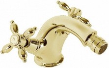 CEZARES Смеситель для биде NOSTALGIA, c донным клапаном, золото NOSTALGIA-BS1-03/24