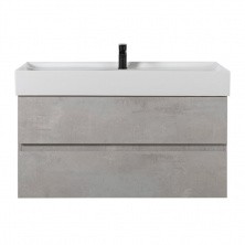 CEZARES Тумба подвесная с раковиной MOLVENO 80х50см, бетон