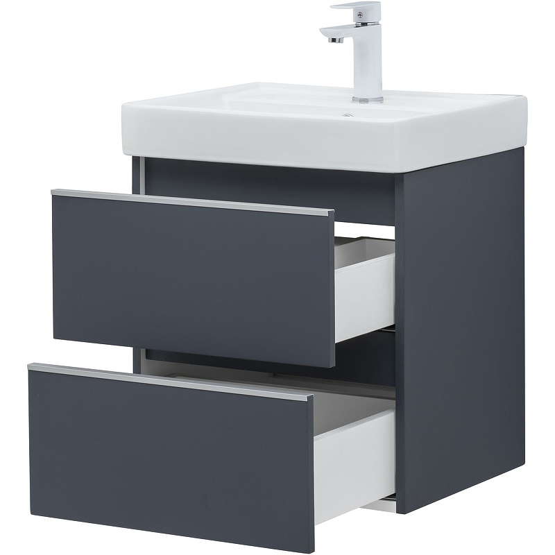 Приобрести aquanet тумба с раковиной вега 50 см, маренго