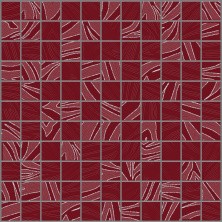 Мозаика Alma Ceramica Irma 300x300, бордовая