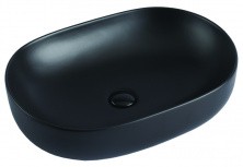 Azario Раковина накладная 60х41,5 см, чёрный матовый AZ-78326MB