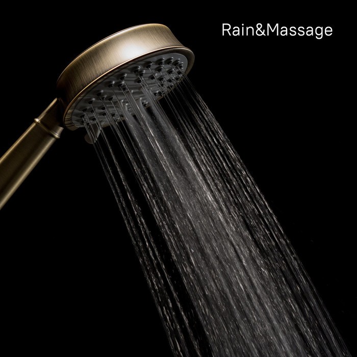 Приобрести iddis душевая лейка oldie 3f, 245мм, трехрежимная, бронза old3f02i18