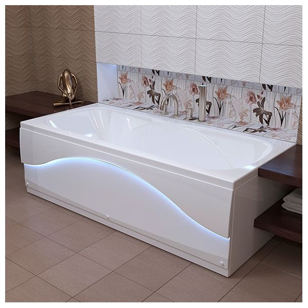 Приобрести mirsant ванна акриловая sole aura lumia ( с подсветкой ) 180*80 см, белая, ут000034878