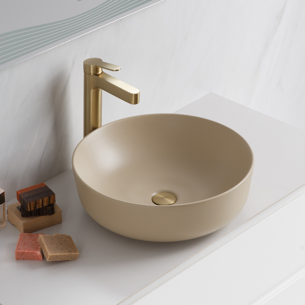 Приобрести belbagno накладная раковина 41х41 см, бежевый bb1315-h316