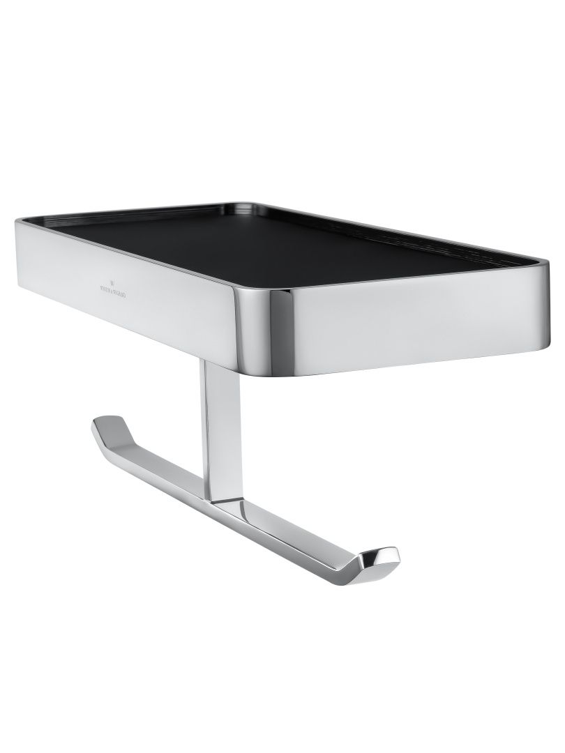 Приобрести двойной держатель для туалетной бумаги с полкой wonzon & woghand lotte, хром (ww-8356a)