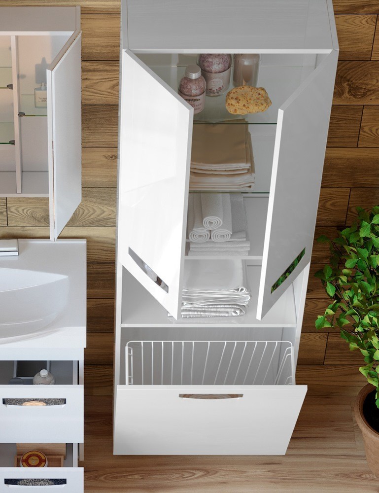 Приобрести vigo пенал plaza, напольный, 60см, белый pn.pla.60