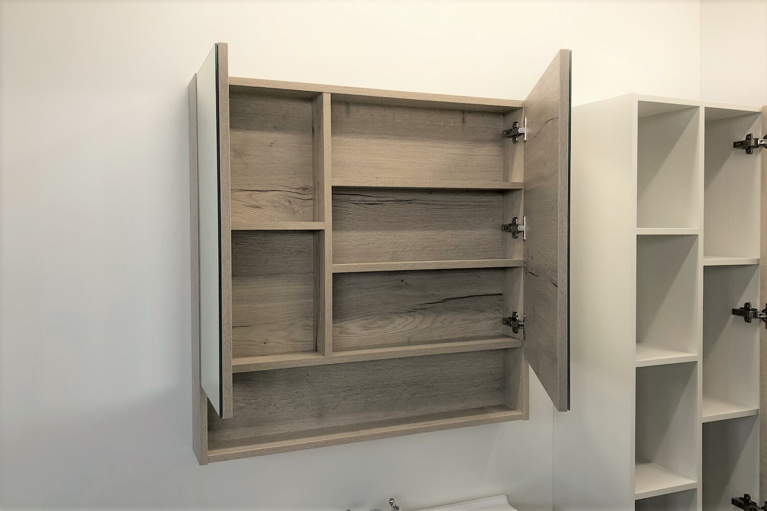 Приобрести сomforty зеркало-шкаф "парма-80" дуб дымчатый