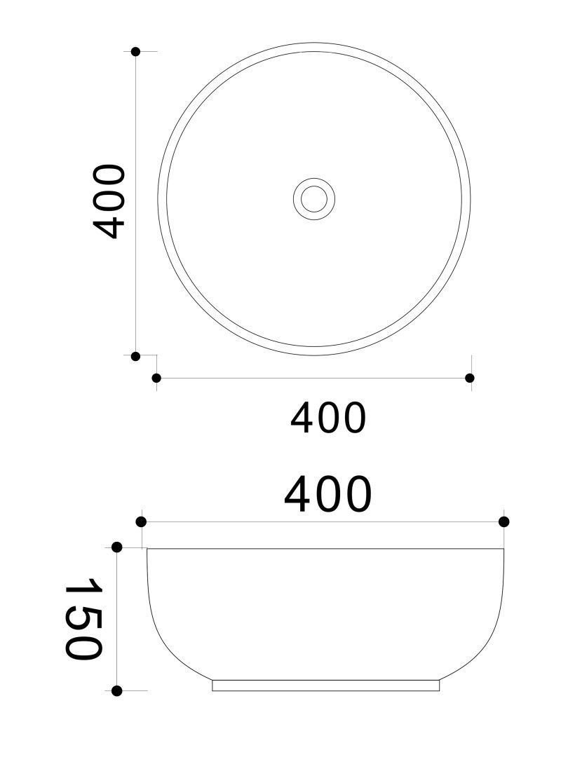 Приобрести накладная раковина круглая wonzon & woghand erie, белый глянцевый (ww-rn4076-gw)