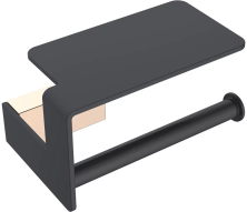 Boheme Держатель туалетной бумаги Q, золото\черный 10941-G-B