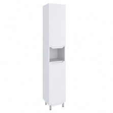 AQUA DE MARCO Пенал VIKTORIA 180х40 см, с бельевой корзиной, белый, правый 3040CVIC/R