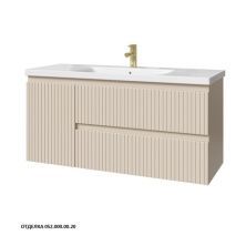 Caprigo Тумба с раковиной FORTE-Smalty STRIPE 120 см, левая, кремовая, эмаль