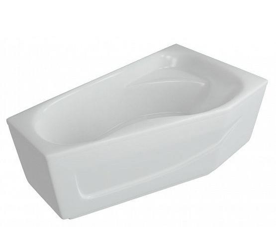 Приобрести акриловая ванна асимметричная aquatek медея r 170x95 см