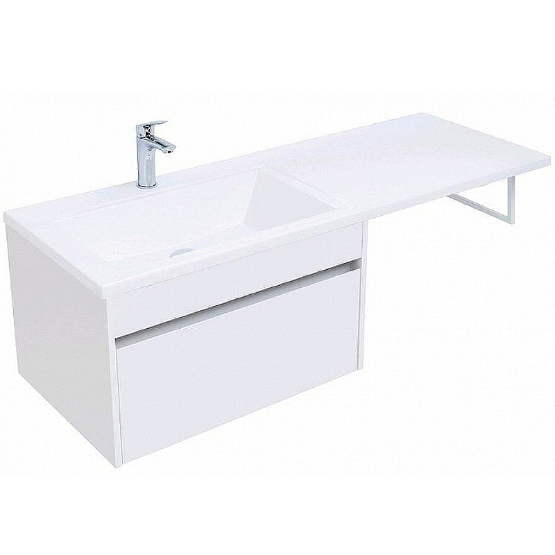 Приобрести aquanet тумба с раковиной токио 68 см, белая (подвесная, 1 ящик)