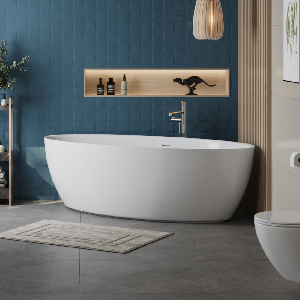 Приобрести belbagno акриловая ванна 186х88 см, отдельно стоящая, белая bb707-1860-880