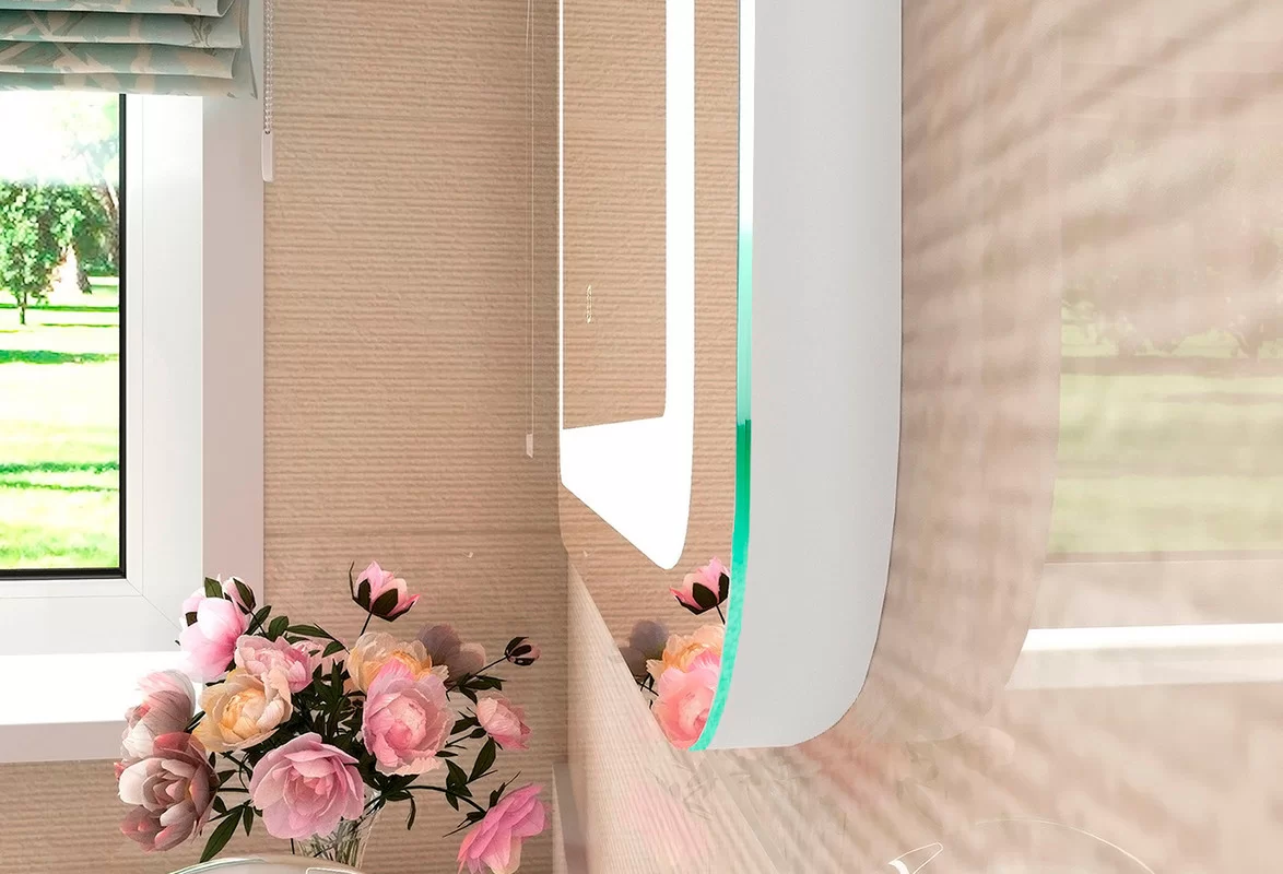 Приобрести continent зеркало с подсветкой lucia 55х80 см, белое