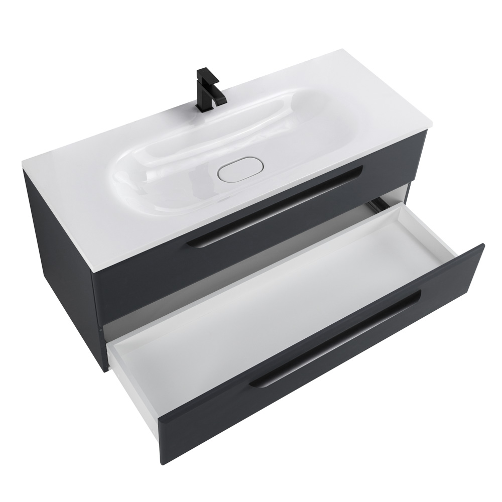 Приобрести cezares тумба подвесная с раковиной eco 120 см grafito, графит eco-1200-2c-so-gr-p