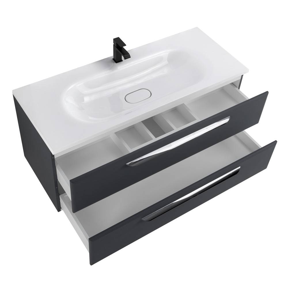 Приобрести cezares тумба подвесная с раковиной eco 120 см grafito, графит eco-1200-2c-so-gr-p