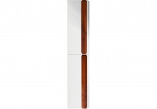 Пенал подвесной BelBagno AURORA-1600-2A-SC-BL-P-L 35 см, левый, Bianco Lucido