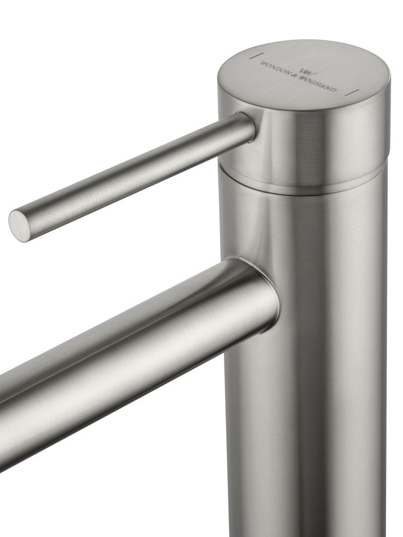 Приобрести смеситель для раковины wonzon & woghand stick, брашированный никель (ww-88139017-bn)