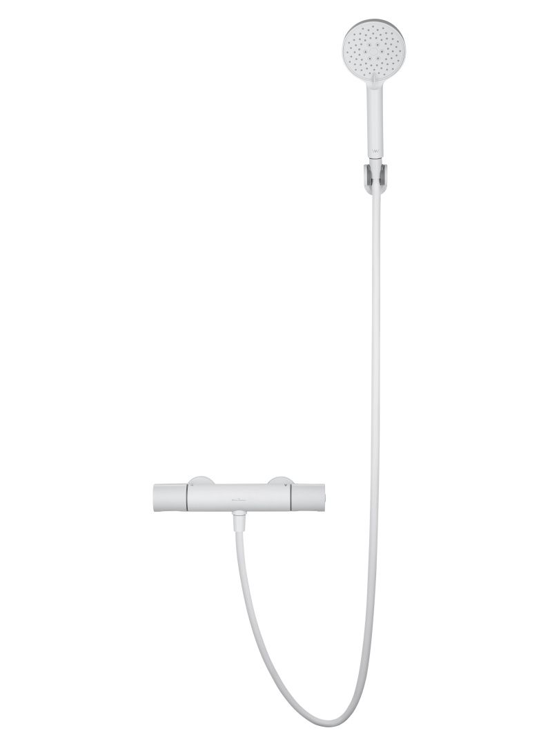 Приобрести смеситель для душа с термостатом wonzon & woghand inn 2, белый матовый (ww-a2006-a-mw)