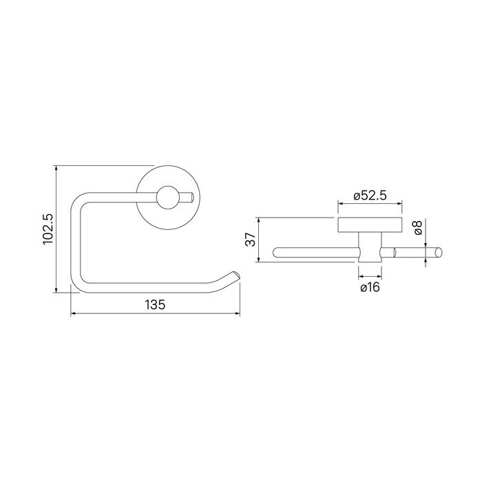 Приобрести iddis полотенцедержатель sena 135мм, хром senss00i43