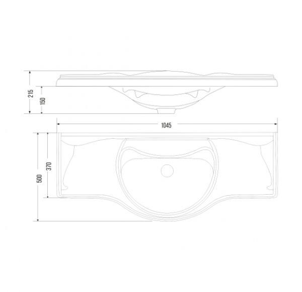 Приобрести mirsant тумба напольная мия 105 см с раковиной america -105, белая ут000033245
