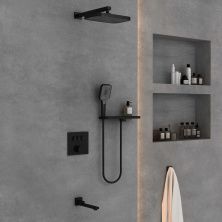 Vincea Встраиваемая душевая система , черная матовая VSFW-4311RMB