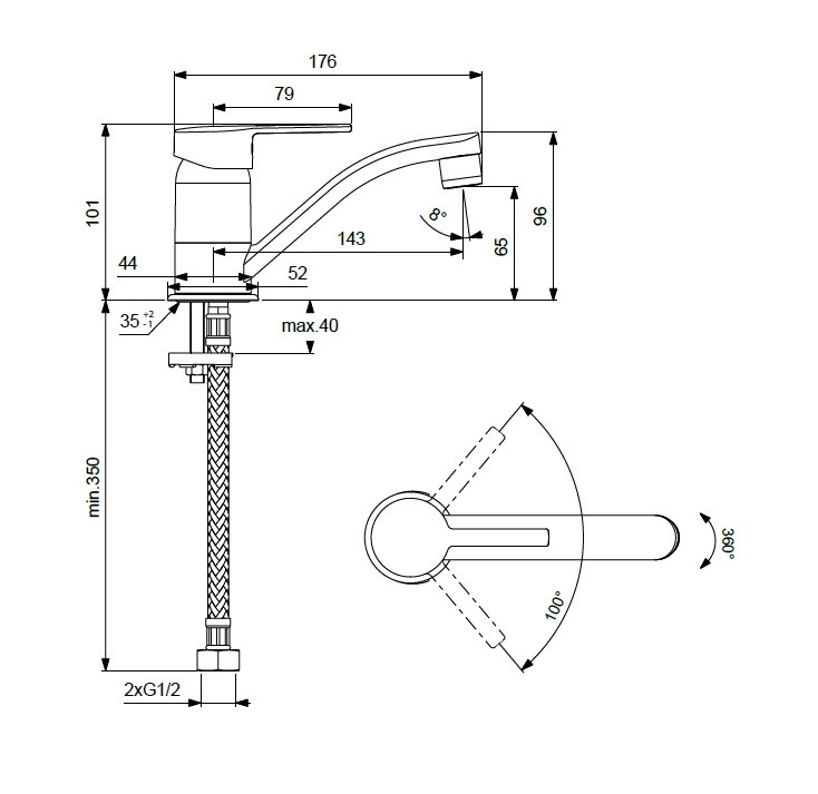 Приобрести смеситель для умывальника vidima logik ba276aa