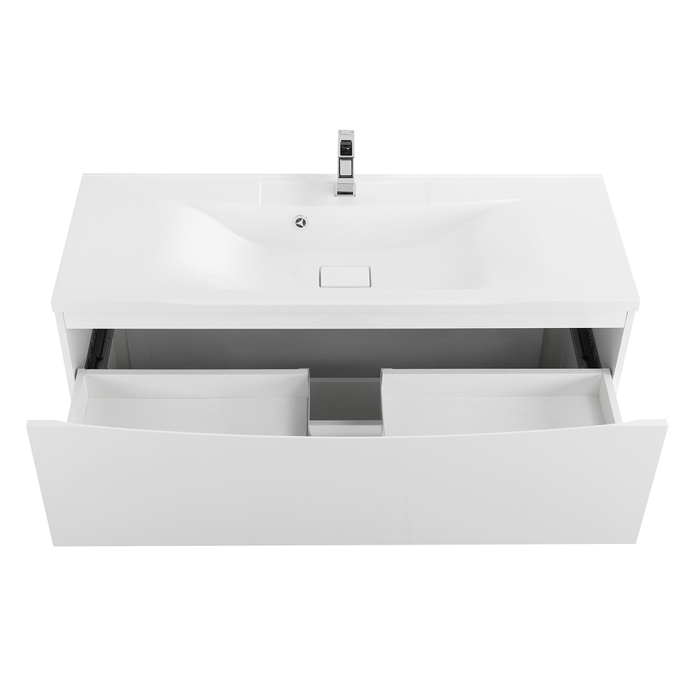 Приобрести belbagno тумба с раковиной marino 120 см, напольная bianco lucido, белая раковина