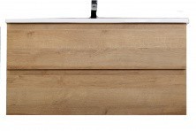 CEZARES Тумба подвесная с раковиной MOLVENO 100х50х50см, светлое дерево