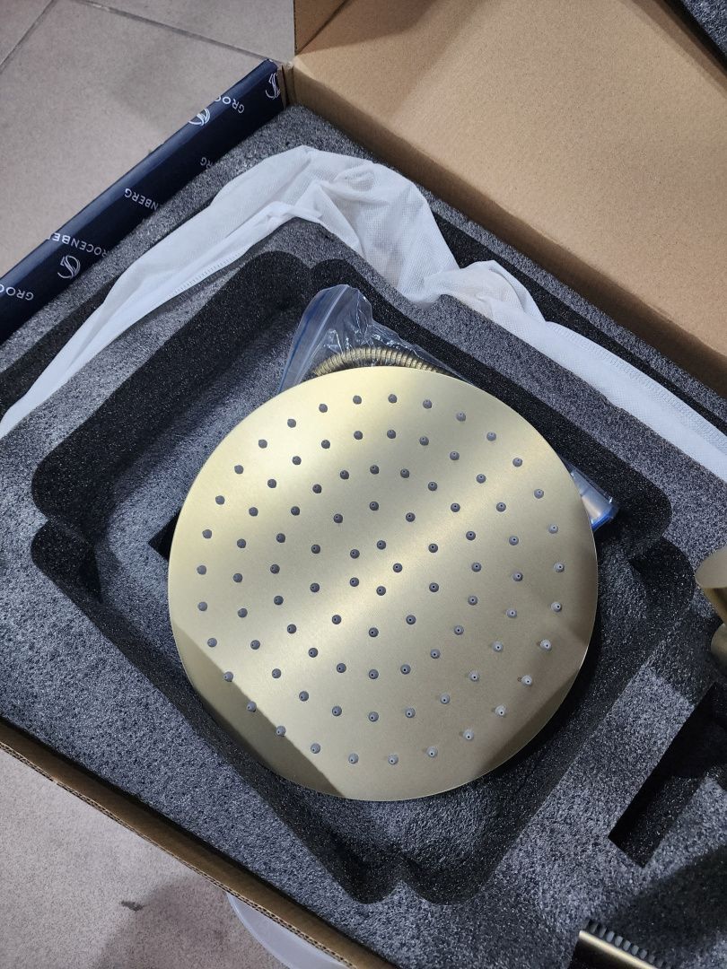 Приобрести grocenberg душевая система, матовое золото gb7099mg