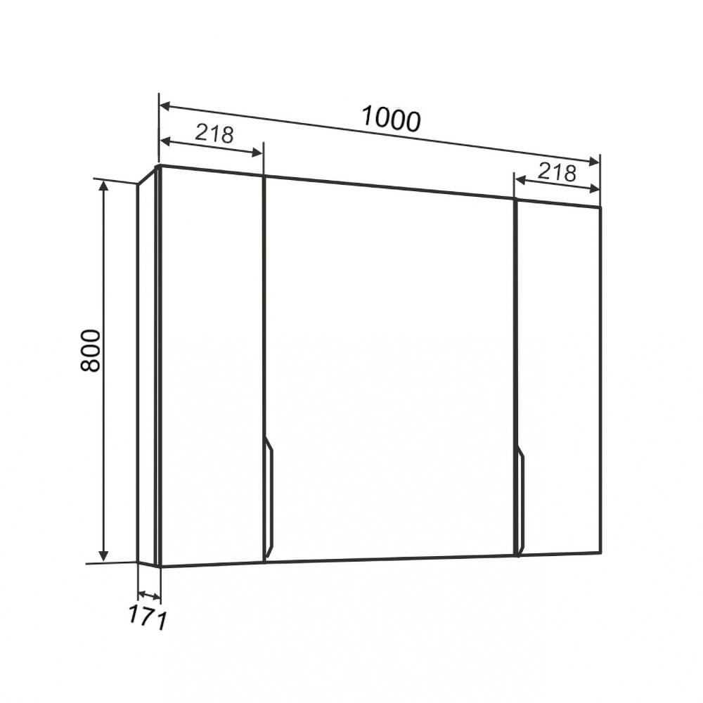 Приобрести aqua de marco зеркало-шкаф axioma 100 см, белый 1100wgaxi