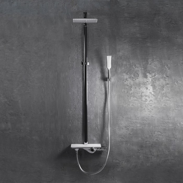 Приобрести iddis душевая система alps, прямоугольная d-245мм, хром alpsb1fi06