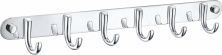 Вешалка с 6 крючками для ванной WONZON & WOGHAND, Хром (WW-9384-6)