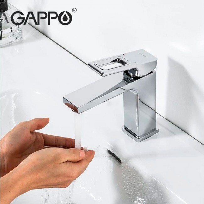 Приобрести gappo смеситель для раковины g1018-1, хром 32908