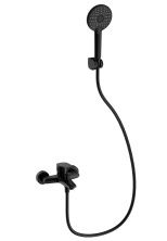 Смеситель для ванны с душем WONZON & WOGHAND, Черный матовый (WW-A30891-MB)