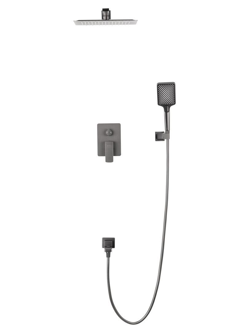 Приобрести душевая система встраиваемая wonzon & woghand edge, темный графит (ww-88939003-bgm)