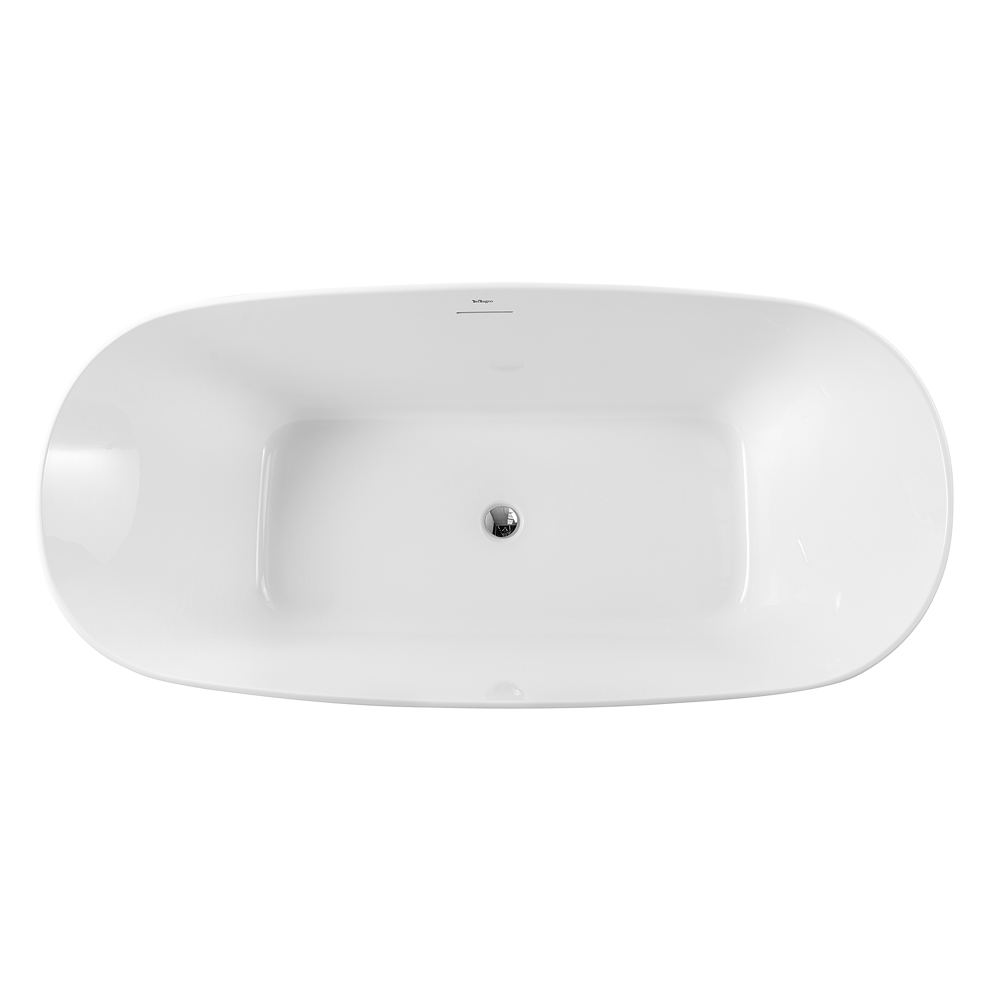 Приобрести belbagno акриловая ванна 170х80 см, отдельно стоящая, белая bb415-1700-800