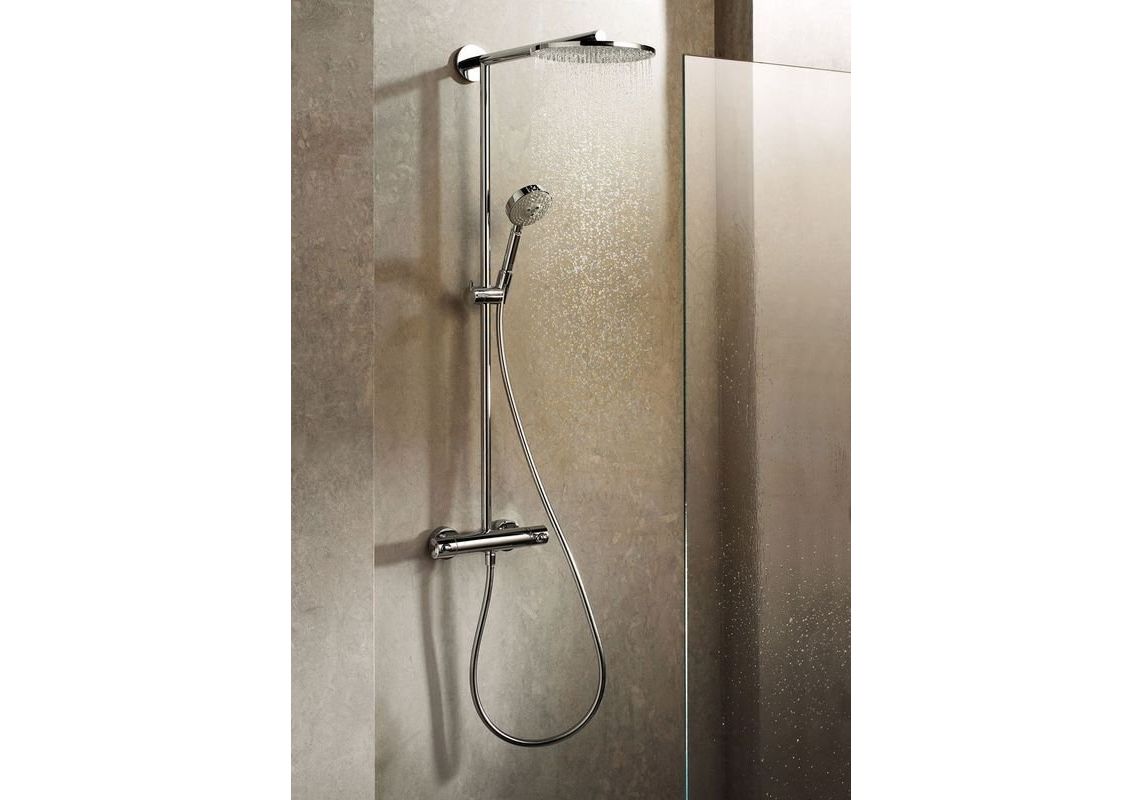 Приобрести душевая система с термостатом hansgrohe raindance select 300 showerpipe 27114000