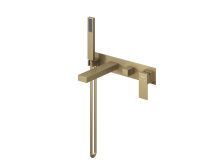 Hayzburg Встраиваемый смеситель для ванны и душа, золото матовое HB-1004BG